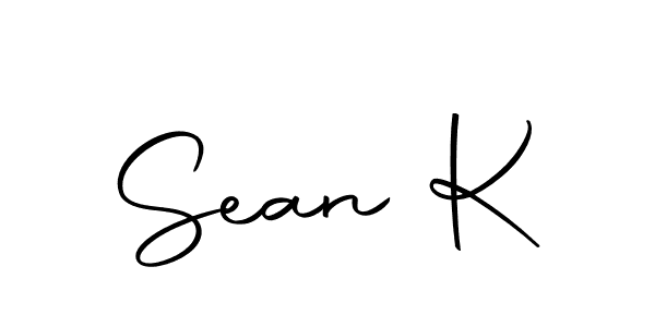 The best way (Autography-DOLnW) to make a short signature is to pick only two or three words in your name. The name Sean K include a total of six letters. For converting this name. Sean K signature style 10 images and pictures png