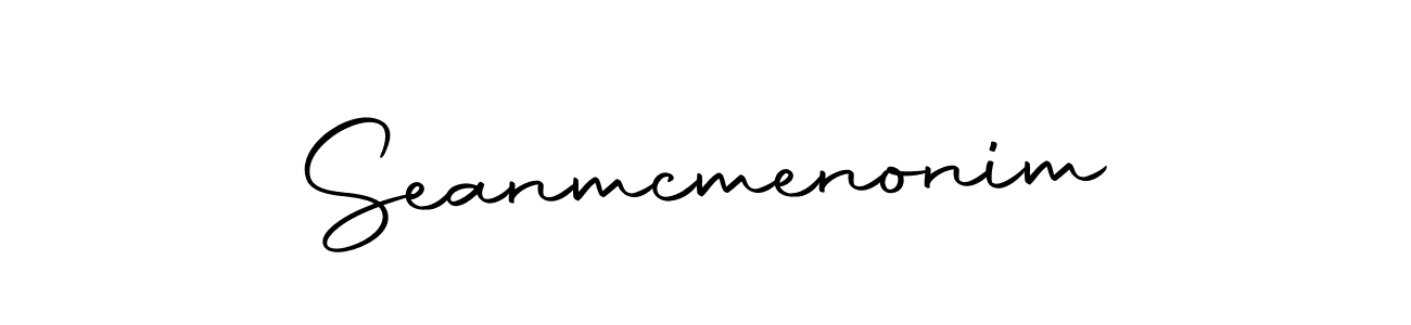 The best way (Autography-DOLnW) to make a short signature is to pick only two or three words in your name. The name Seanmcmenonim include a total of six letters. For converting this name. Seanmcmenonim signature style 10 images and pictures png