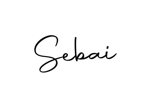 Use a signature maker to create a handwritten signature online. With this signature software, you can design (Autography-DOLnW) your own signature for name Sebai. Sebai signature style 10 images and pictures png