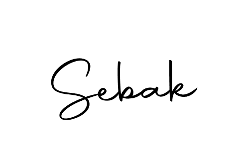 Create a beautiful signature design for name Sebak. With this signature (Autography-DOLnW) fonts, you can make a handwritten signature for free. Sebak signature style 10 images and pictures png