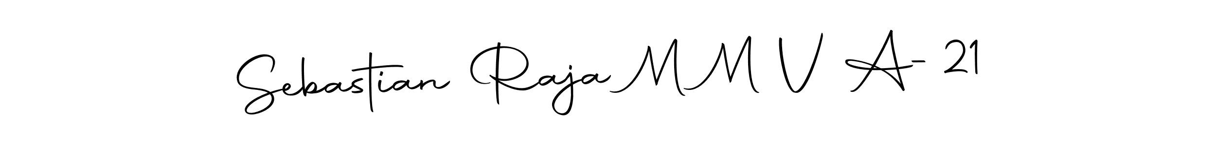 Make a beautiful signature design for name Sebastian Raja M M V A-21. With this signature (Autography-DOLnW) style, you can create a handwritten signature for free. Sebastian Raja M M V A-21 signature style 10 images and pictures png