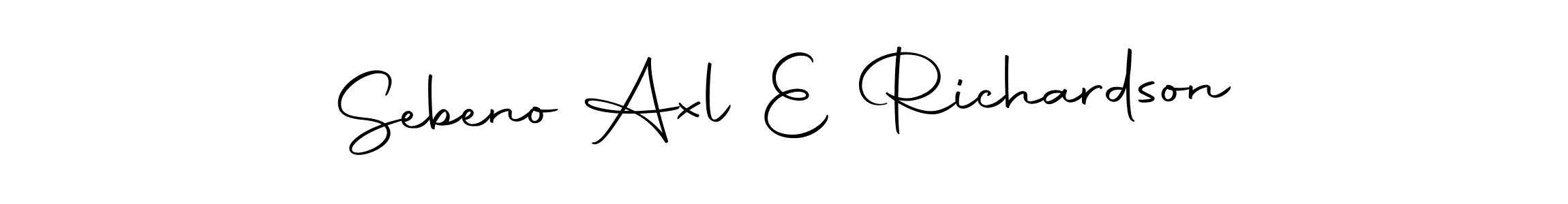 Design your own signature with our free online signature maker. With this signature software, you can create a handwritten (Autography-DOLnW) signature for name Sebeno Axl E Richardson. Sebeno Axl E Richardson signature style 10 images and pictures png