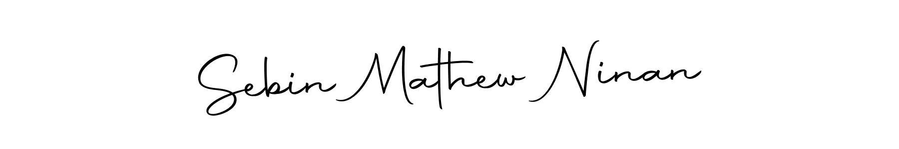 Make a beautiful signature design for name Sebin Mathew Ninan. With this signature (Autography-DOLnW) style, you can create a handwritten signature for free. Sebin Mathew Ninan signature style 10 images and pictures png