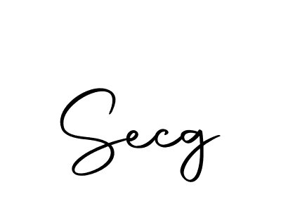 Design your own signature with our free online signature maker. With this signature software, you can create a handwritten (Autography-DOLnW) signature for name Secg. Secg signature style 10 images and pictures png