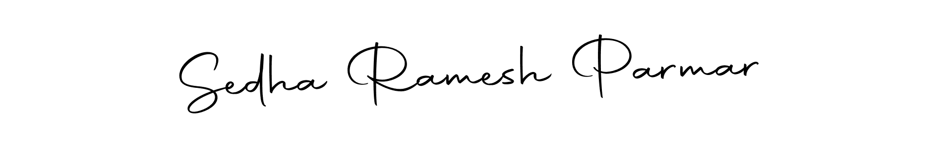 Make a short Sedha Ramesh Parmar signature style. Manage your documents anywhere anytime using Autography-DOLnW. Create and add eSignatures, submit forms, share and send files easily. Sedha Ramesh Parmar signature style 10 images and pictures png