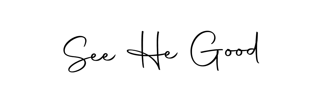 How to make See He Good name signature. Use Autography-DOLnW style for creating short signs online. This is the latest handwritten sign. See He Good signature style 10 images and pictures png