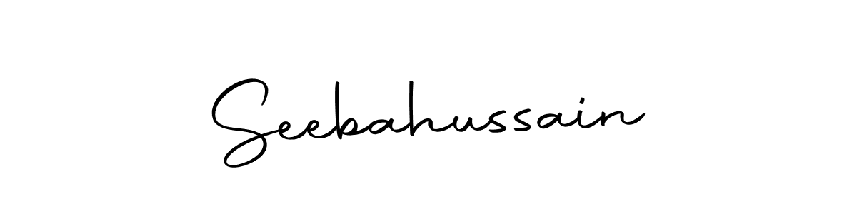 Make a beautiful signature design for name Seebahussain. Use this online signature maker to create a handwritten signature for free. Seebahussain signature style 10 images and pictures png