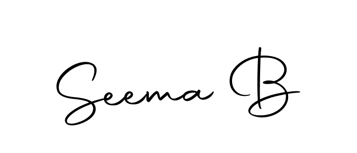 It looks lik you need a new signature style for name Seema B. Design unique handwritten (Autography-DOLnW) signature with our free signature maker in just a few clicks. Seema B signature style 10 images and pictures png