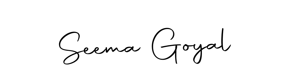 Make a short Seema Goyal signature style. Manage your documents anywhere anytime using Autography-DOLnW. Create and add eSignatures, submit forms, share and send files easily. Seema Goyal signature style 10 images and pictures png