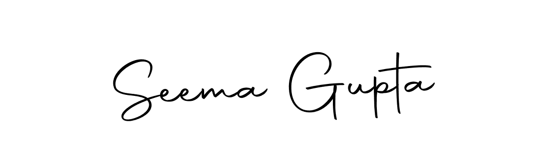 Design your own signature with our free online signature maker. With this signature software, you can create a handwritten (Autography-DOLnW) signature for name Seema Gupta. Seema Gupta signature style 10 images and pictures png