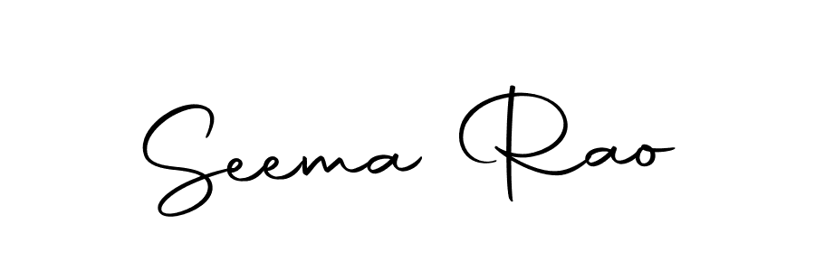 Create a beautiful signature design for name Seema Rao. With this signature (Autography-DOLnW) fonts, you can make a handwritten signature for free. Seema Rao signature style 10 images and pictures png