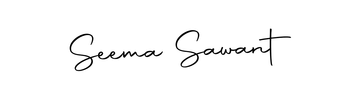 Seema Sawant stylish signature style. Best Handwritten Sign (Autography-DOLnW) for my name. Handwritten Signature Collection Ideas for my name Seema Sawant. Seema Sawant signature style 10 images and pictures png