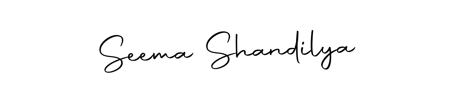 You should practise on your own different ways (Autography-DOLnW) to write your name (Seema Shandilya) in signature. don't let someone else do it for you. Seema Shandilya signature style 10 images and pictures png