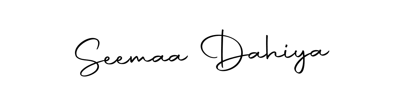 Use a signature maker to create a handwritten signature online. With this signature software, you can design (Autography-DOLnW) your own signature for name Seemaa Dahiya. Seemaa Dahiya signature style 10 images and pictures png