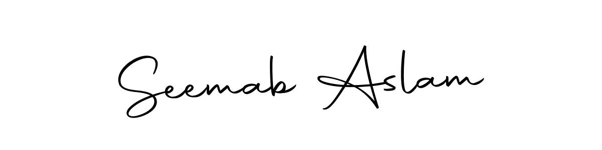 Make a short Seemab Aslam signature style. Manage your documents anywhere anytime using Autography-DOLnW. Create and add eSignatures, submit forms, share and send files easily. Seemab Aslam signature style 10 images and pictures png