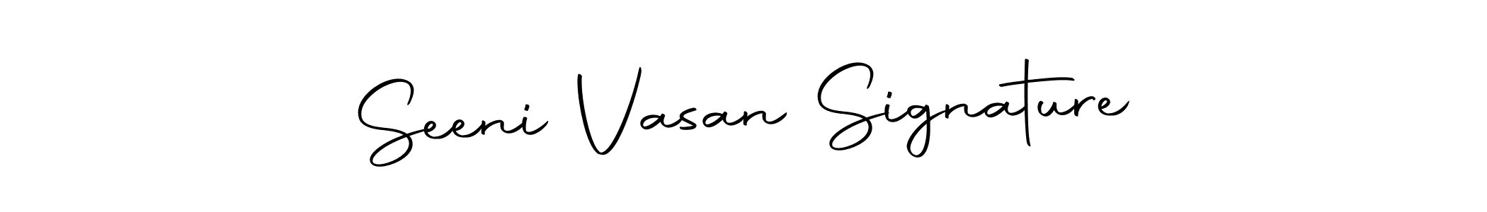 How to make Seeni Vasan Signature name signature. Use Autography-DOLnW style for creating short signs online. This is the latest handwritten sign. Seeni Vasan Signature signature style 10 images and pictures png