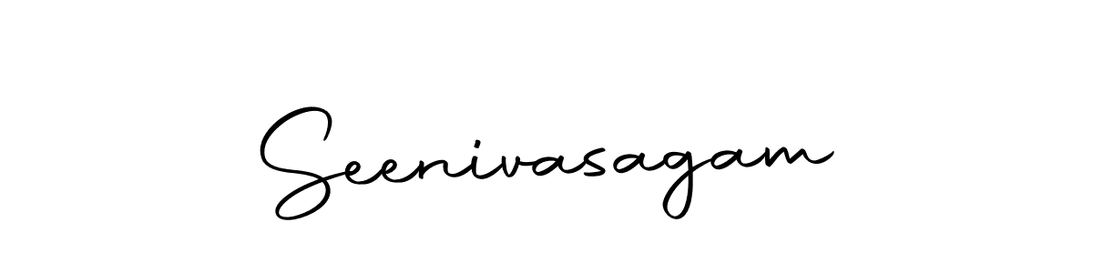 Use a signature maker to create a handwritten signature online. With this signature software, you can design (Autography-DOLnW) your own signature for name Seenivasagam. Seenivasagam signature style 10 images and pictures png