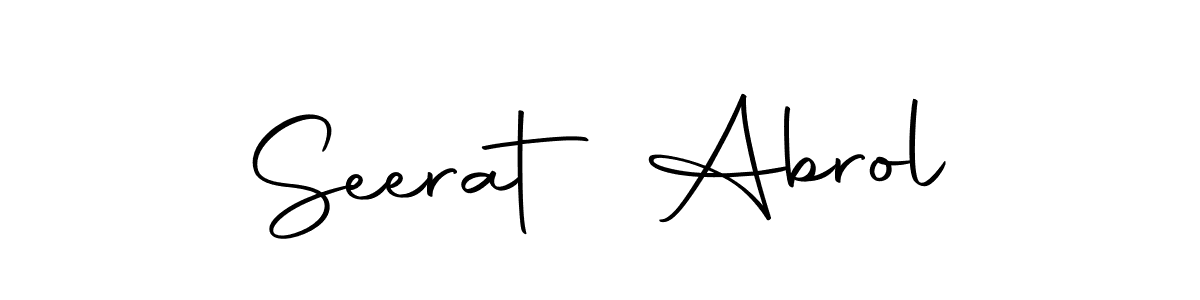 Here are the top 10 professional signature styles for the name Seerat Abrol. These are the best autograph styles you can use for your name. Seerat Abrol signature style 10 images and pictures png