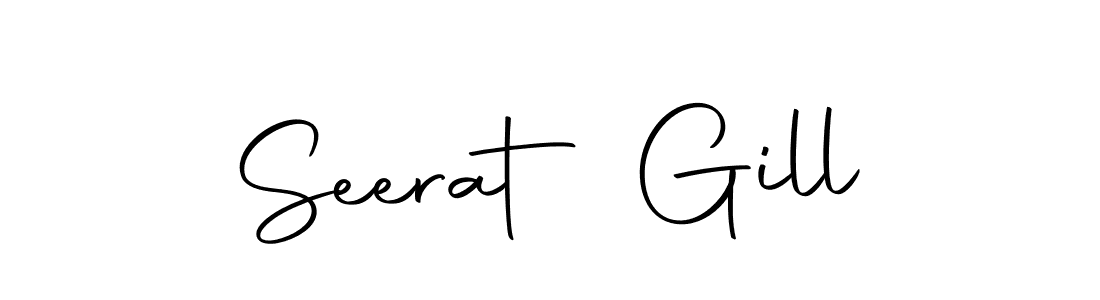 Design your own signature with our free online signature maker. With this signature software, you can create a handwritten (Autography-DOLnW) signature for name Seerat Gill. Seerat Gill signature style 10 images and pictures png