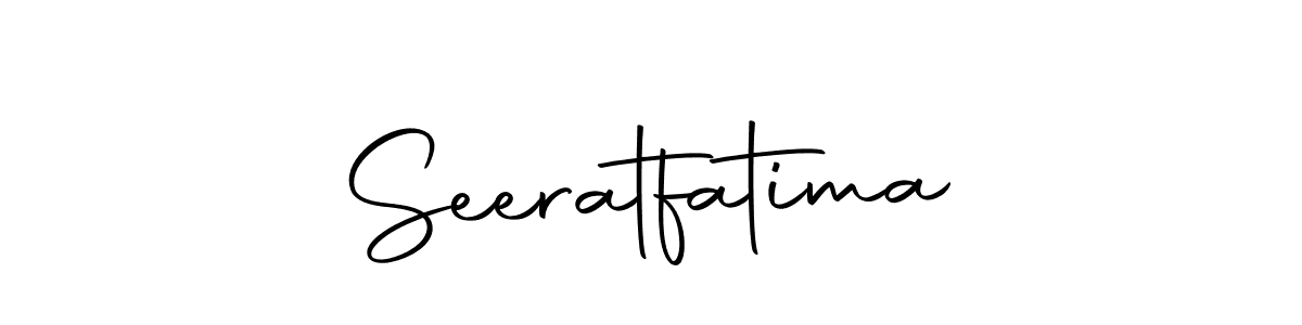 Make a beautiful signature design for name Seeratfatima. With this signature (Autography-DOLnW) style, you can create a handwritten signature for free. Seeratfatima signature style 10 images and pictures png