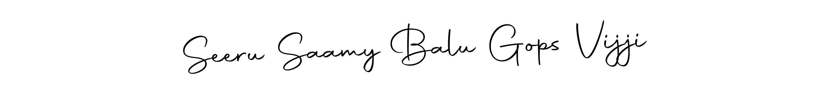 Also we have Seeru Saamy Balu Gops Vijji name is the best signature style. Create professional handwritten signature collection using Autography-DOLnW autograph style. Seeru Saamy Balu Gops Vijji signature style 10 images and pictures png