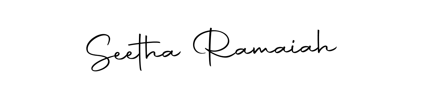 It looks lik you need a new signature style for name Seetha Ramaiah. Design unique handwritten (Autography-DOLnW) signature with our free signature maker in just a few clicks. Seetha Ramaiah signature style 10 images and pictures png