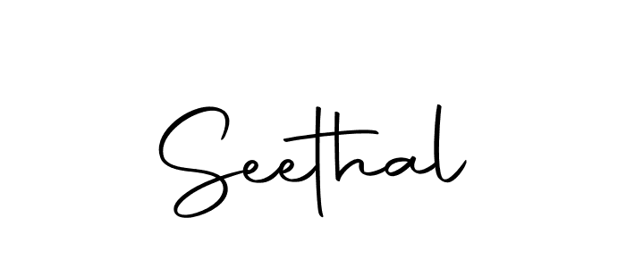 Design your own signature with our free online signature maker. With this signature software, you can create a handwritten (Autography-DOLnW) signature for name Seethal. Seethal signature style 10 images and pictures png