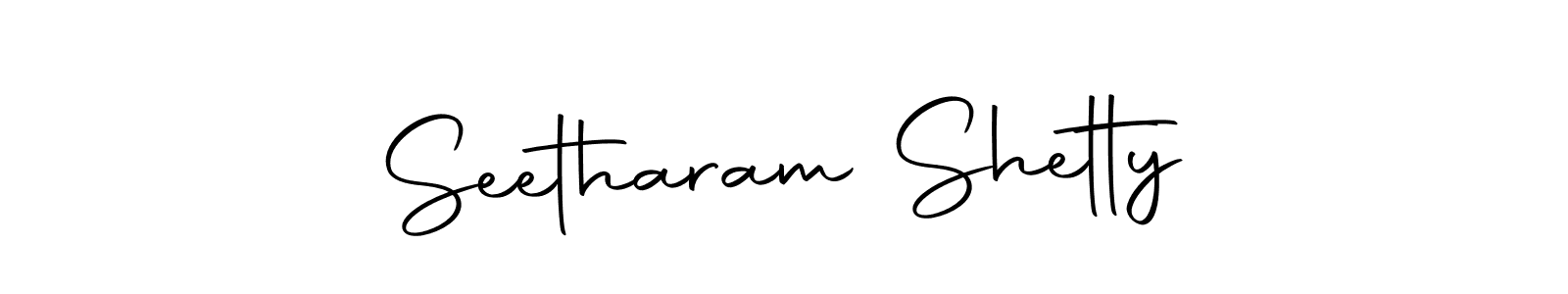 Create a beautiful signature design for name Seetharam Shetty. With this signature (Autography-DOLnW) fonts, you can make a handwritten signature for free. Seetharam Shetty signature style 10 images and pictures png