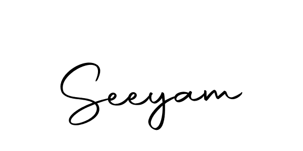 Create a beautiful signature design for name Seeyam. With this signature (Autography-DOLnW) fonts, you can make a handwritten signature for free. Seeyam signature style 10 images and pictures png