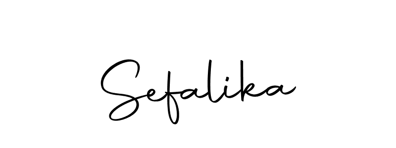 Design your own signature with our free online signature maker. With this signature software, you can create a handwritten (Autography-DOLnW) signature for name Sefalika. Sefalika signature style 10 images and pictures png