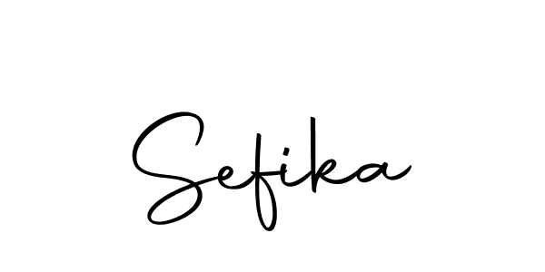 Similarly Autography-DOLnW is the best handwritten signature design. Signature creator online .You can use it as an online autograph creator for name Sefika. Sefika signature style 10 images and pictures png