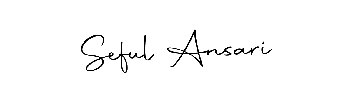 Create a beautiful signature design for name Seful Ansari. With this signature (Autography-DOLnW) fonts, you can make a handwritten signature for free. Seful Ansari signature style 10 images and pictures png