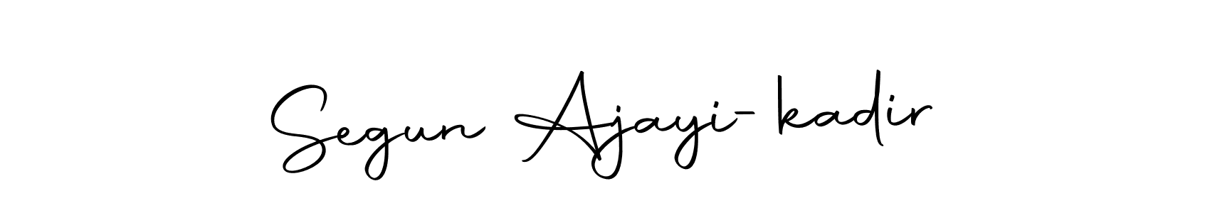 The best way (Autography-DOLnW) to make a short signature is to pick only two or three words in your name. The name Segun Ajayi-kadir include a total of six letters. For converting this name. Segun Ajayi-kadir signature style 10 images and pictures png