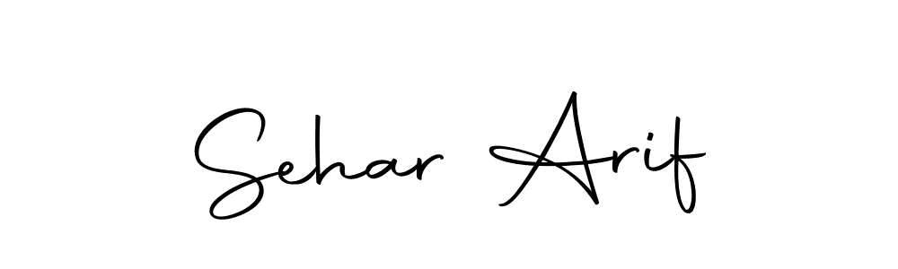 Sehar Arif stylish signature style. Best Handwritten Sign (Autography-DOLnW) for my name. Handwritten Signature Collection Ideas for my name Sehar Arif. Sehar Arif signature style 10 images and pictures png