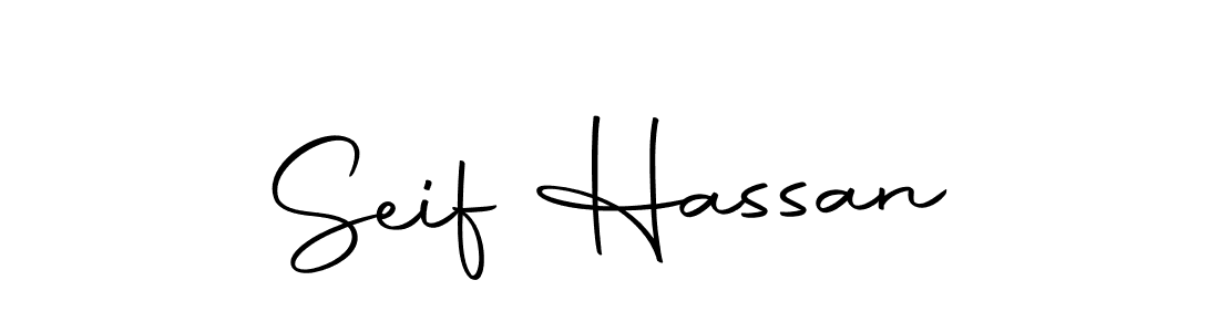 How to make Seif Hassan name signature. Use Autography-DOLnW style for creating short signs online. This is the latest handwritten sign. Seif Hassan signature style 10 images and pictures png