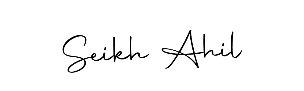 You can use this online signature creator to create a handwritten signature for the name Seikh Ahil. This is the best online autograph maker. Seikh Ahil signature style 10 images and pictures png