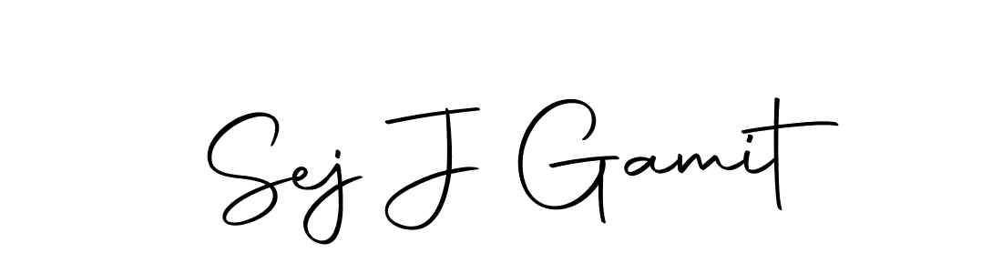 How to make Sej J Gamit name signature. Use Autography-DOLnW style for creating short signs online. This is the latest handwritten sign. Sej J Gamit signature style 10 images and pictures png