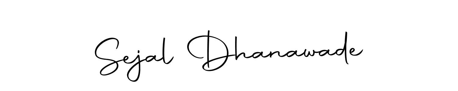 How to make Sejal Dhanawade name signature. Use Autography-DOLnW style for creating short signs online. This is the latest handwritten sign. Sejal Dhanawade signature style 10 images and pictures png