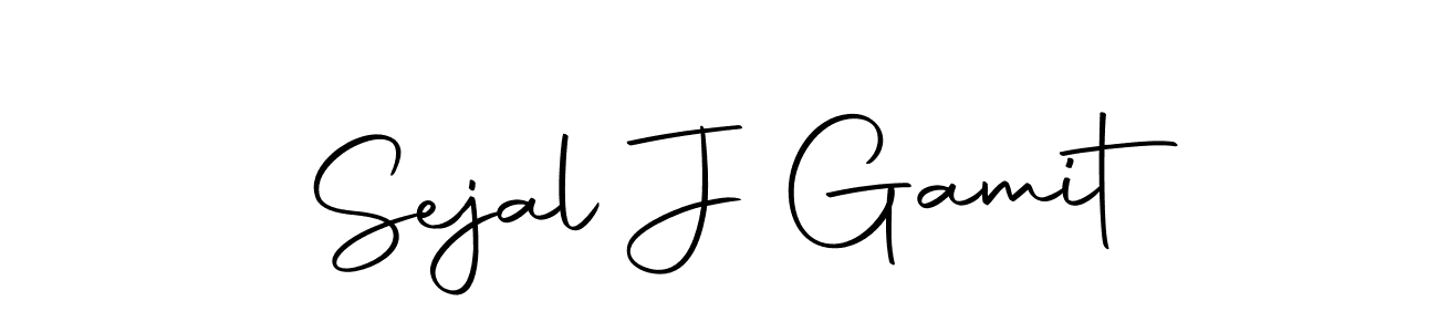 The best way (Autography-DOLnW) to make a short signature is to pick only two or three words in your name. The name Sejal J Gamit include a total of six letters. For converting this name. Sejal J Gamit signature style 10 images and pictures png