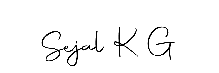 Use a signature maker to create a handwritten signature online. With this signature software, you can design (Autography-DOLnW) your own signature for name Sejal K G. Sejal K G signature style 10 images and pictures png