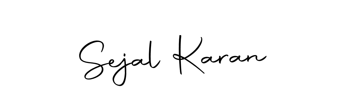 How to make Sejal Karan name signature. Use Autography-DOLnW style for creating short signs online. This is the latest handwritten sign. Sejal Karan signature style 10 images and pictures png