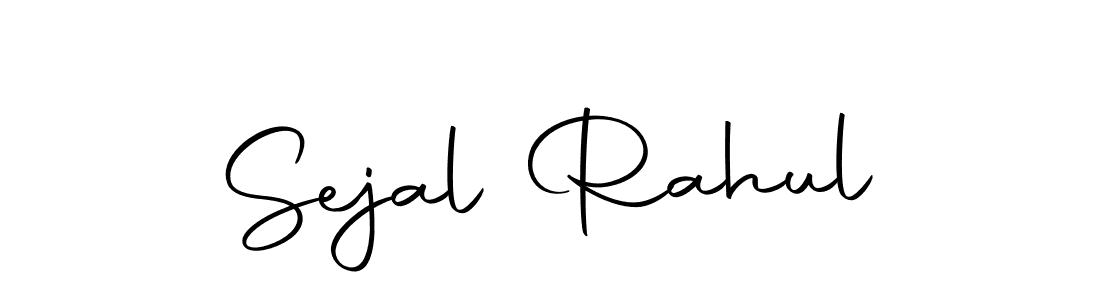 You should practise on your own different ways (Autography-DOLnW) to write your name (Sejal Rahul) in signature. don't let someone else do it for you. Sejal Rahul signature style 10 images and pictures png