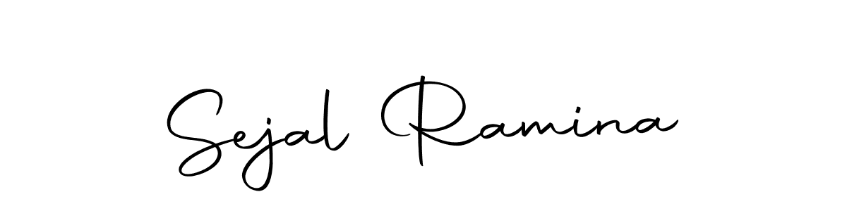 Make a beautiful signature design for name Sejal Ramina. With this signature (Autography-DOLnW) style, you can create a handwritten signature for free. Sejal Ramina signature style 10 images and pictures png