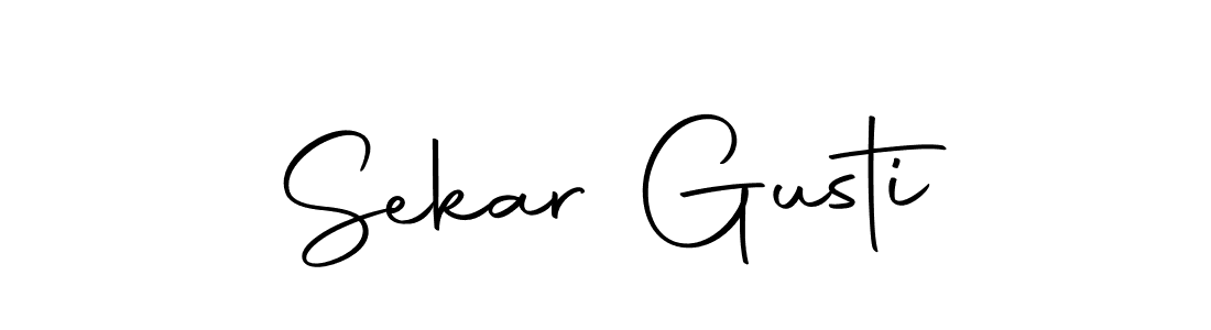 Autography-DOLnW is a professional signature style that is perfect for those who want to add a touch of class to their signature. It is also a great choice for those who want to make their signature more unique. Get Sekar Gusti name to fancy signature for free. Sekar Gusti signature style 10 images and pictures png