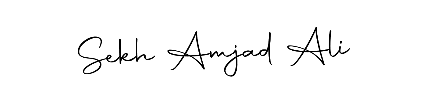 You should practise on your own different ways (Autography-DOLnW) to write your name (Sekh Amjad Ali) in signature. don't let someone else do it for you. Sekh Amjad Ali signature style 10 images and pictures png