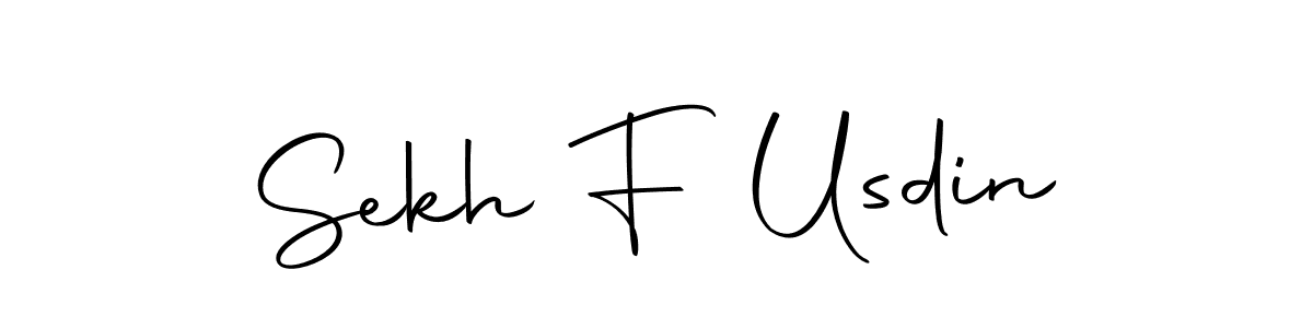 Use a signature maker to create a handwritten signature online. With this signature software, you can design (Autography-DOLnW) your own signature for name Sekh F Usdin. Sekh F Usdin signature style 10 images and pictures png
