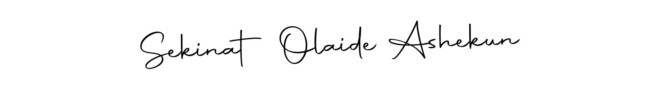 How to make Sekinat Olaide Ashekun name signature. Use Autography-DOLnW style for creating short signs online. This is the latest handwritten sign. Sekinat Olaide Ashekun signature style 10 images and pictures png