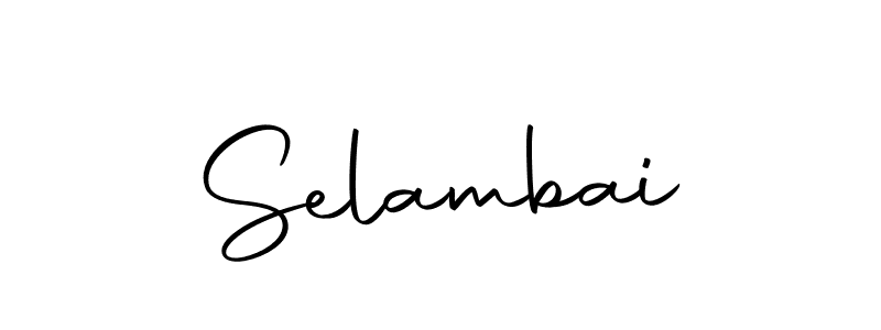 Design your own signature with our free online signature maker. With this signature software, you can create a handwritten (Autography-DOLnW) signature for name Selambai. Selambai signature style 10 images and pictures png