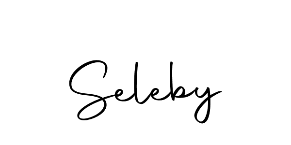 How to make Seleby name signature. Use Autography-DOLnW style for creating short signs online. This is the latest handwritten sign. Seleby signature style 10 images and pictures png