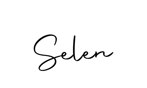 Use a signature maker to create a handwritten signature online. With this signature software, you can design (Autography-DOLnW) your own signature for name Selen. Selen signature style 10 images and pictures png